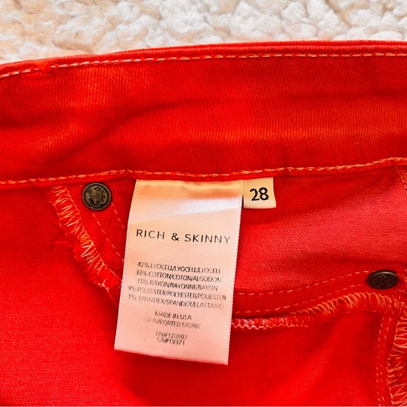 RICH & SKINNY it's a feeling - Red Skinny Jeans - Size 28. - Picture 5 of 14